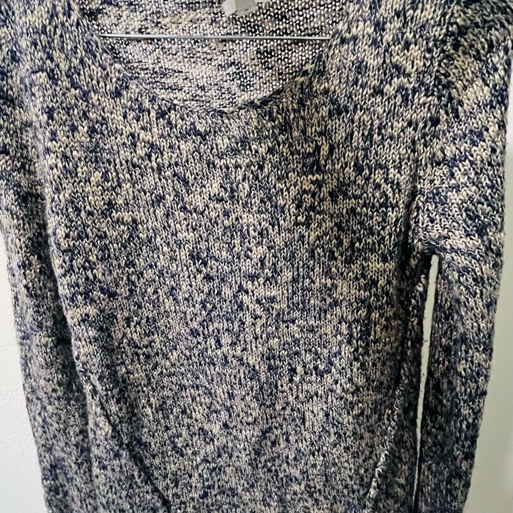 BP Blue and Cream Knit Sweater